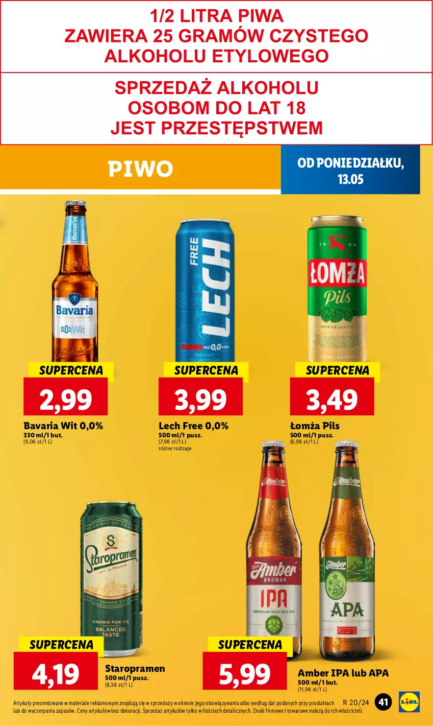 Gazetka promocyjna Lidl - GAZETKA - ważna 13.05 do 15.05.2024 - strona 45 - produkty: Piwo