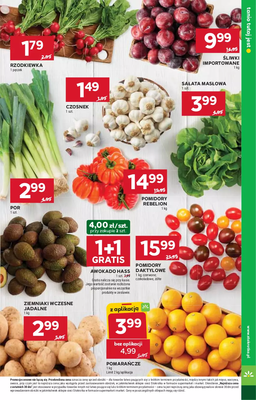 Gazetka promocyjna Stokrotka - Market - ważna 20.03 do 26.03.2025 - strona 5 - produkty: Czosnek, Gra, HP, Lion, Masło, Pomarańcze, Pomidory, Por, Rzodkiewka, Sałat, Sałata masłowa, Ziemniaki