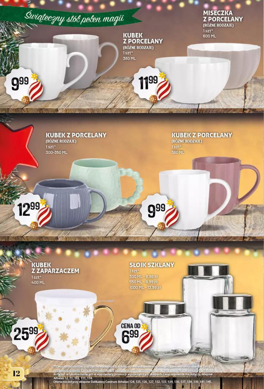 Gazetka promocyjna Arhelan - Gazetka - ważna 28.11.2025 do 05.01.2026 - strona 12 - produkty: Kubek, Miseczka, Por, Rum, Zaparzacz