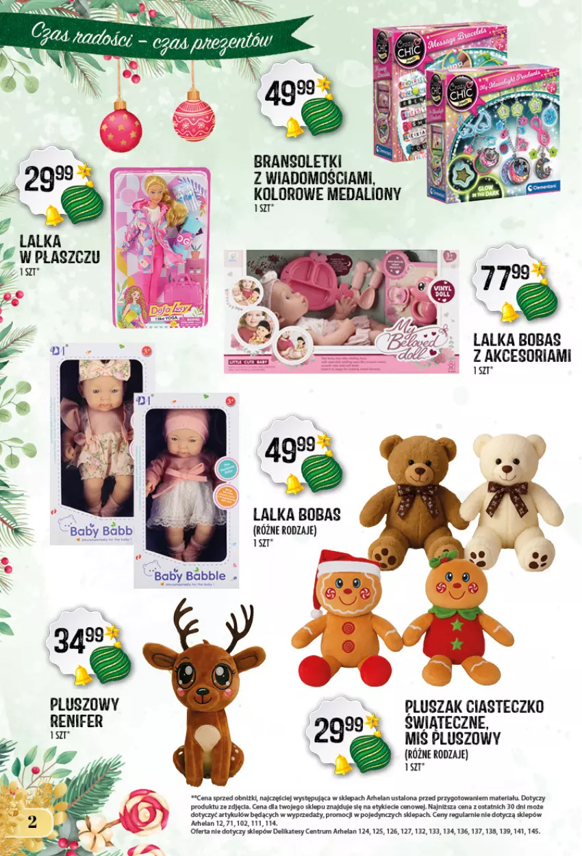 Gazetka promocyjna Arhelan - Gazetka - ważna 28.11.2025 do 05.01.2026 - strona 2 - produkty: Lalka, Lion, Płaszcz, Pluszak, Renifer, Rum
