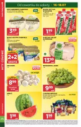 Gazetka promocyjna Stokrotka - Supermarket - Gazetka - ważna od 22.07 do 22.07.2026 - strona 4 - produkty: Piec, Kurczak, Warzywa, Ser, Gin, Gra, Cukier, Mlekovita, Optima, Camembert, Winogrona, Farm Milk, Owoce, Cukierki, Arbuz, Wino, Masło, Brownie, Mięso, Mleko, Fa