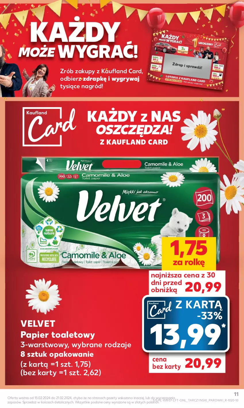 Gazetka promocyjna Kaufland - Gazetka tygodnia - ważna 15.02 do 21.02.2024 - strona 11 - produkty: Gry, Papier, Papier toaletowy, Velvet