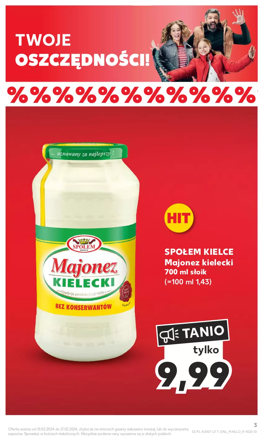 Gazetka promocyjna Kaufland - Gazetka tygodnia - ważna 15.02 do 21.02.2024 - strona 3 - produkty: Majonez