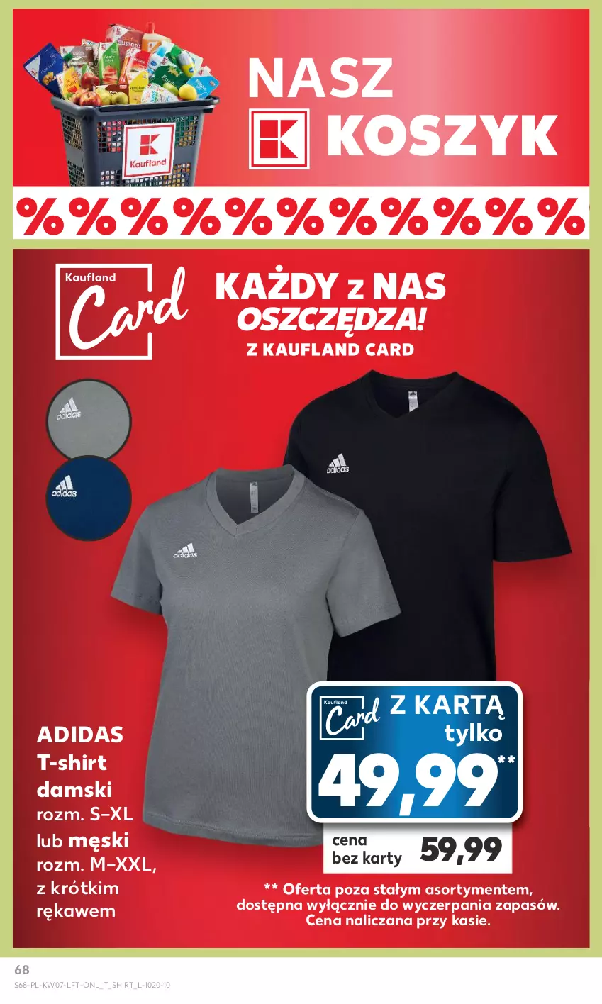 Gazetka promocyjna Kaufland - Gazetka tygodnia - ważna 15.02 do 21.02.2024 - strona 68 - produkty: Adidas, Kosz, T-shirt