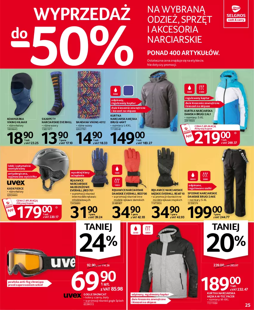 Gazetka promocyjna Selgros - Oferta przemysłowa - ważna 21.01 do 03.02.2021 - strona 25 - produkty: Acer, Brugi, Hi-Tec, Karp, Kask, Kurtka, Rękawice, Sok, Spodnie