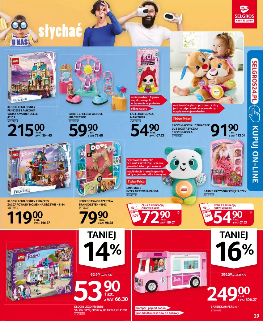 Gazetka promocyjna Selgros - Oferta przemysłowa - ważna 21.01 do 03.02.2021 - strona 29 - produkty: Barbie, Dell, Disney, Domek na drzewie, Goal, Klocki, L.O.L., LEGO, LEGO Friends, Panda, Pojazd, Pudełko, Ser, Szczeniaczek uczniaczek, Tera