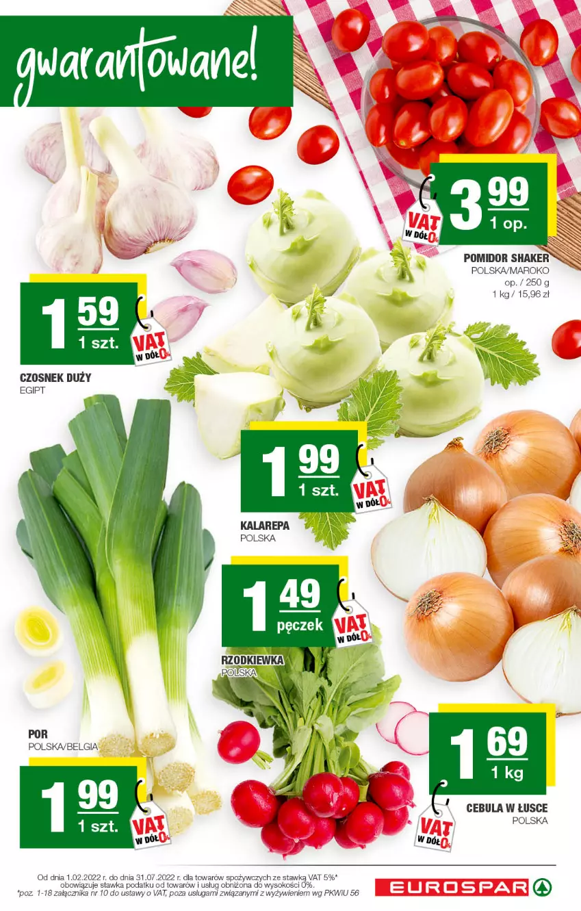 Gazetka promocyjna Spar - EuroSpar - ważna 29.05 do 08.06.2022 - strona 3 - produkty: Cebula, Czosnek, Fa, LG, Por, Sok