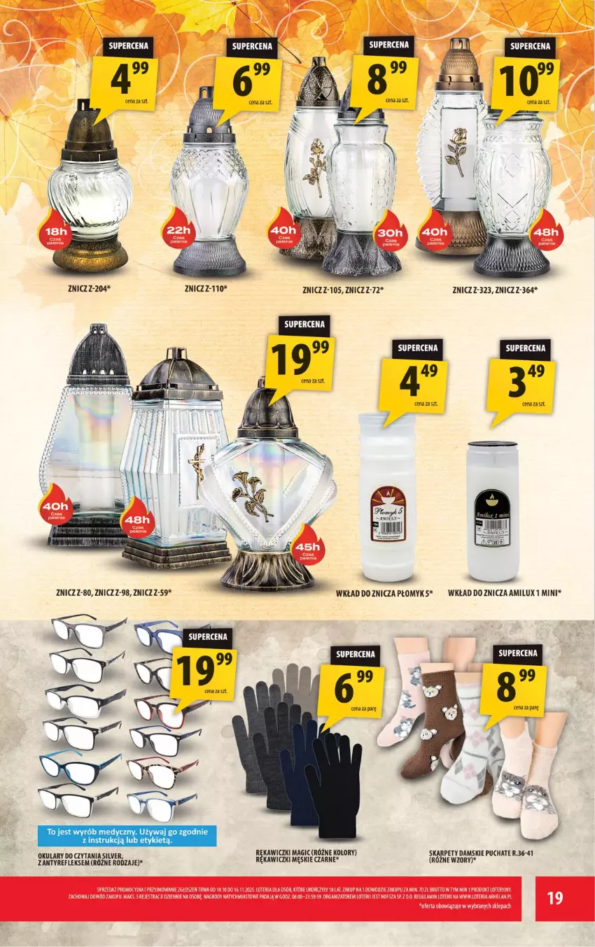 Gazetka promocyjna Arhelan - Gazetka - ważna 07.11 do 16.11.2025 - strona 19 - produkty: Karp, Znicz