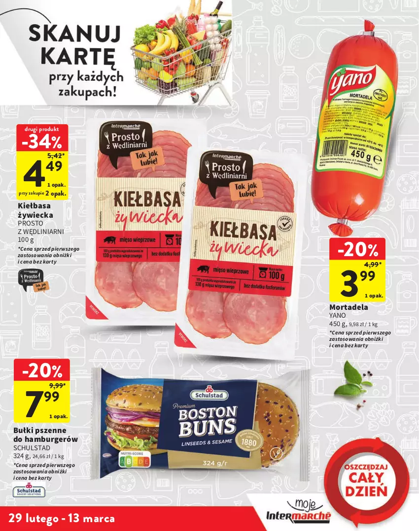 Gazetka promocyjna Intermarche - Gazetka Intermarche - ważna 29.02 do 13.03.2024 - strona 3 - produkty: Burger, Hamburger, Kiełbasa