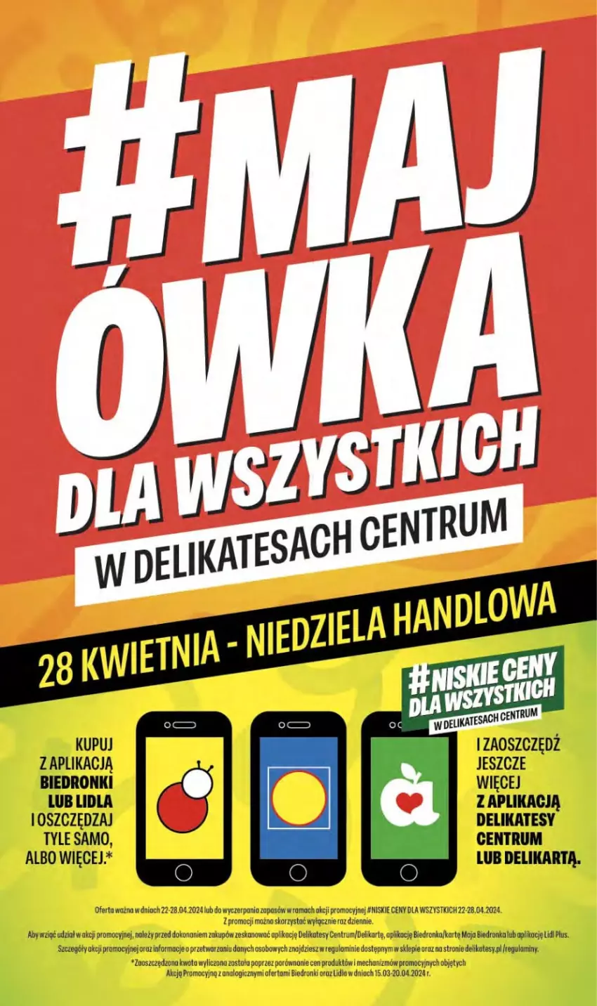 Gazetka promocyjna Delikatesy Centrum - NOWA GAZETKA Delikatesy Centrum od 25 kwietnia! 25.04-01.05.2024 - ważna 25.04 do 01.05.2024 - strona 1 - produkty: Dron, Por, Rama, Rum