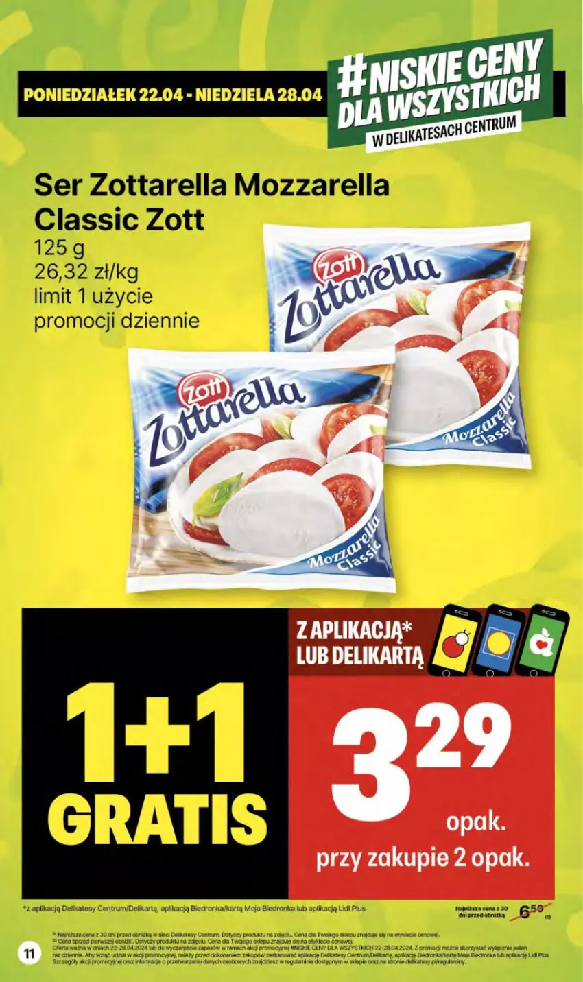 Gazetka promocyjna Delikatesy Centrum - NOWA GAZETKA Delikatesy Centrum od 25 kwietnia! 25.04-01.05.2024 - ważna 25.04 do 01.05.2024 - strona 11 - produkty: Dron, Mozzarella, Orka, Rama, Rum, Ser, Zott, Zottarella