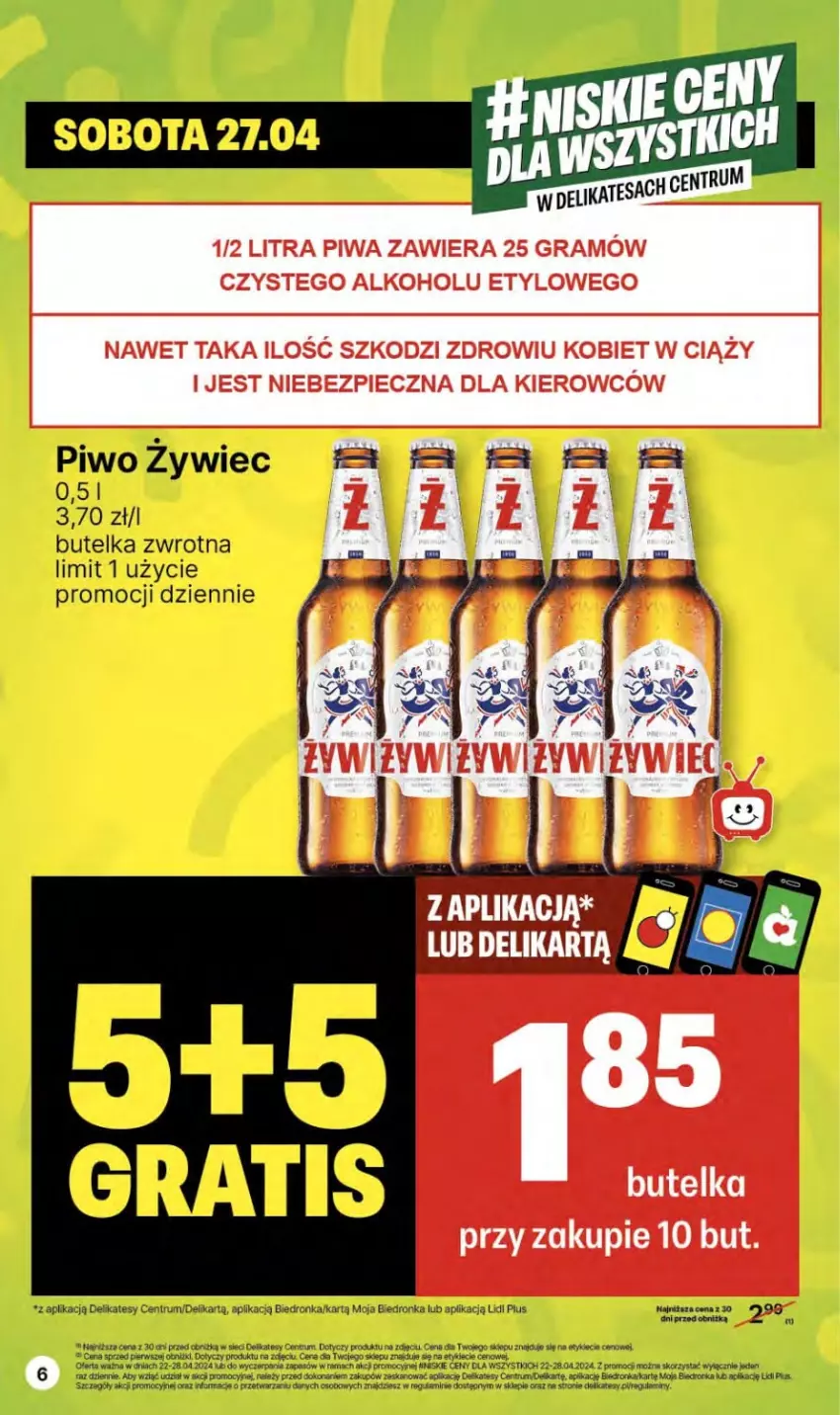 Gazetka promocyjna Delikatesy Centrum - NOWA GAZETKA Delikatesy Centrum od 25 kwietnia! 25.04-01.05.2024 - ważna 25.04 do 01.05.2024 - strona 6 - produkty: Dron, Gra, Orka, Piec, Piwa, Piwo, Rama, Rum