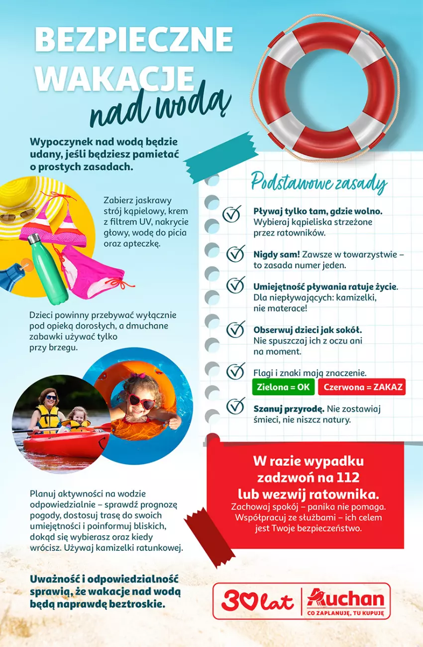 Gazetka promocyjna Auchan - Gazetka 30 Lat Hipermarket Auchan - ważna 18.06 do 24.06.2026 - strona 44 - produkty: Dzieci, Materac, Ser, Sok, Sokół, Strój kąpielowy, Tera