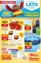 Gazetka promocyjna Auchan - Gazetka 30 Lat Hipermarket Auchan - Gazetka - ważna od 24.06 do 24.06.2026 - strona 1 - produkty: Ser, Pepsi max, Papryka czerwona, Papryka, Mirinda, Pepsi, Napój gazowany, Elmex, Napój, Merci, Fa