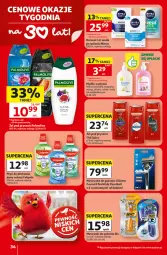 Gazetka promocyjna Auchan - Gazetka 30 Lat Hipermarket Auchan - Gazetka - ważna od 24.06 do 24.06.2026 - strona 34 - produkty: Mydło w płynie, BIC, Palmolive, Płyn do płukania jamy ustnej, Old Spice, Woda po goleniu, Fusion, Szynka, Wełna, Płyn do płukania, Miód, Gillette, Maszynka, Mydło, Maszynka do golenia, Colgate, Woda, Mango, Nivea, Mleko, LG