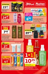 Gazetka promocyjna Auchan - Gazetka 30 Lat Hipermarket Auchan - Gazetka - ważna od 24.06 do 24.06.2026 - strona 35 - produkty: Woda perfumowana, Elseve, Mus, Aquafresh, Tablet, Perfum, Pasta do zębów, Joanna, Tabletki musujące, Płatki kosmetyczne, Szampon, Garnier, Odżywka, Woda, Farba do włosów, Fa