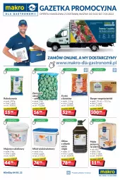 Gazetka promocyjna Makro - [Oferta promocyjna] Dostawa - Gazetka - ważna od 07.03 do 07.03.2022 - strona 1 - produkty: Majonez, Pierogi, Gin, Rukola, Ziemniaki, Frytki z batatów, Sałat, Majonez sałatkowy, Burger, Mąka, Miód, Oliwa z oliwek, Frytki, Mąka pszenna