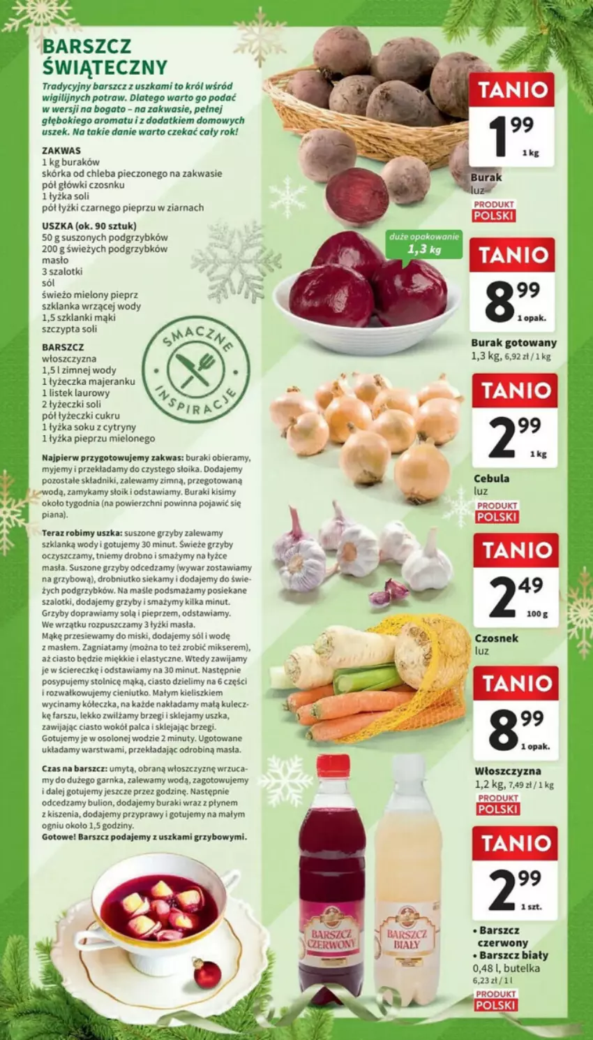 Gazetka promocyjna Intermarche - ważna 19.12 do 23.12.2023 - strona 18 - produkty: Bulion, Buraki, Cebula, Chleb, Cytryny, Czosnek, Fa, Grzyby, Klej, Lanki, Laur, Lion, Masło, Mikser, Nuty, Piec, Pieprz, Przyprawy, Ser, Sok, Sól, Stek, Szal, Szklanka, Tera