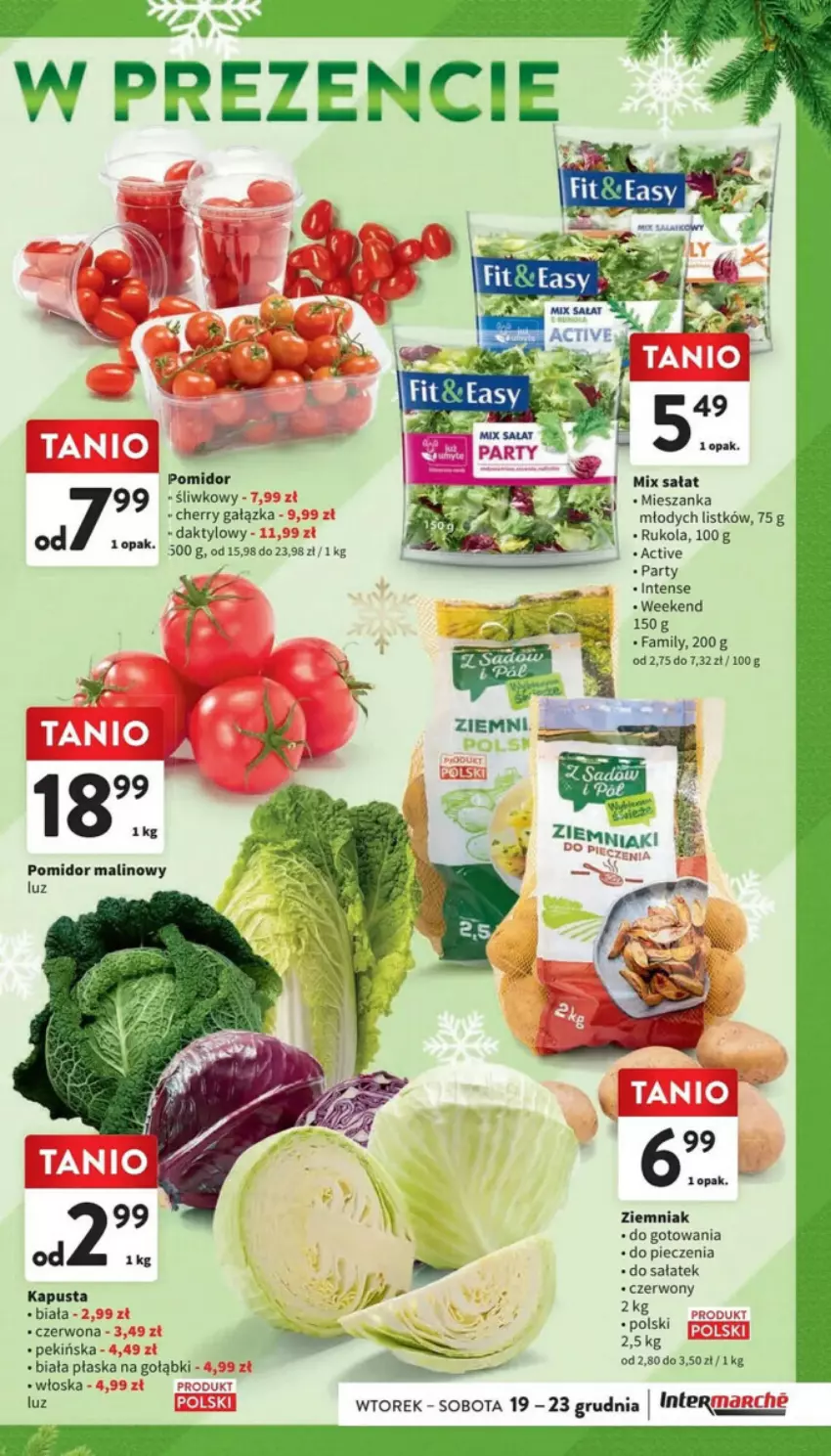 Gazetka promocyjna Intermarche - ważna 19.12 do 23.12.2023 - strona 20 - produkty: Fa, Piec, Pomidor malinowy, Rukola, Sałat