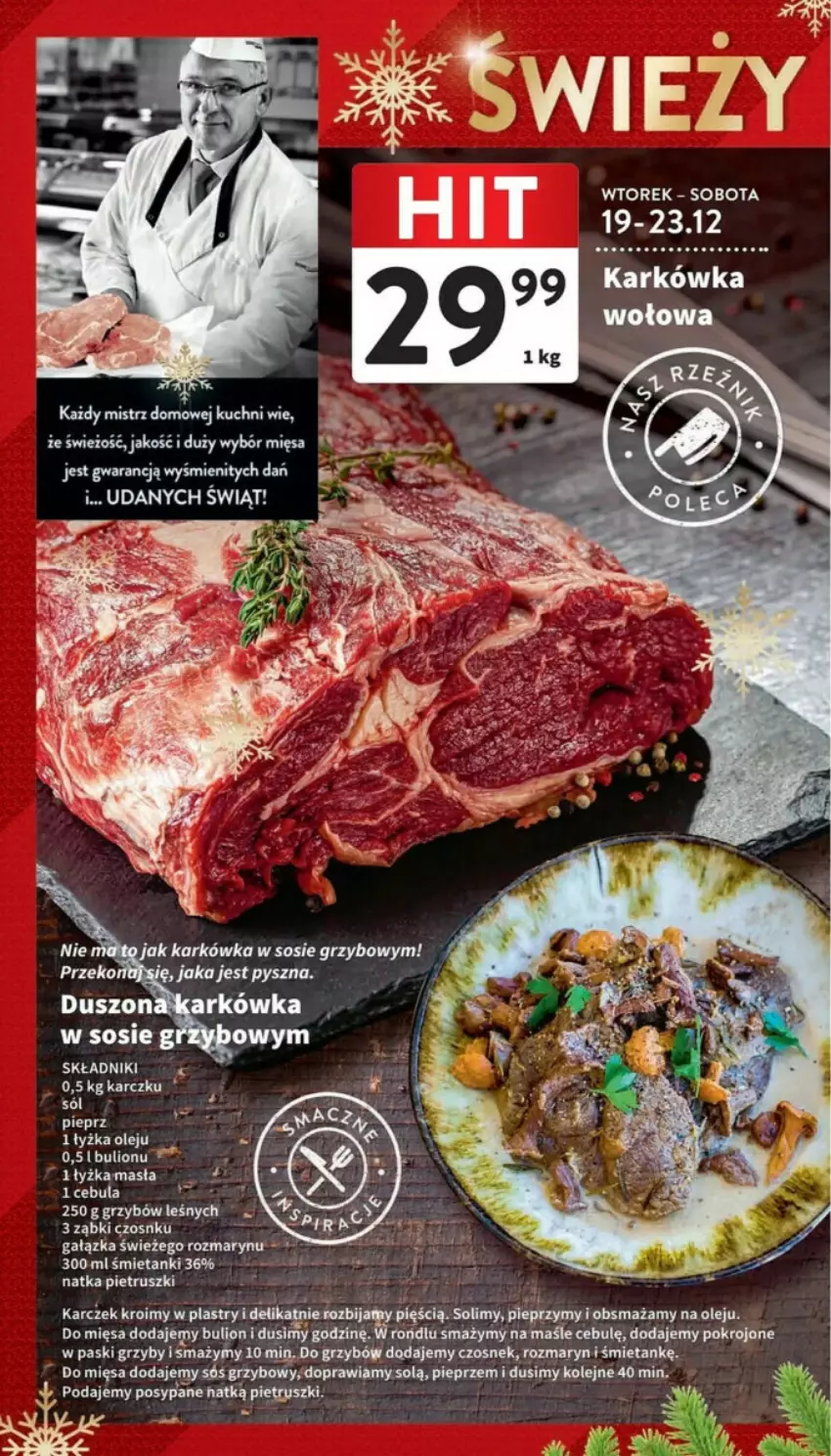 Gazetka promocyjna Intermarche - ważna 19.12 do 23.12.2023 - strona 21 - produkty: Bulion, Cebula, Czosnek, Grzyby, Lion, Natka pietruszki, Olej, Pieprz