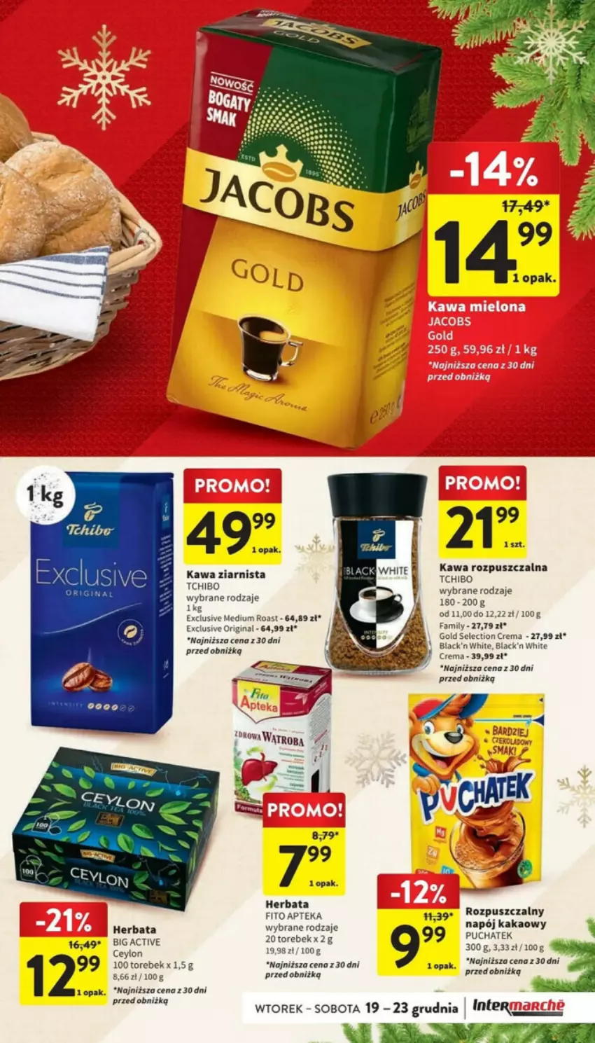 Gazetka promocyjna Intermarche - ważna 19.12 do 23.12.2023 - strona 29 - produkty: Apteka, Fa, Gin, Herbata, Kawa, Kawa rozpuszczalna, Kawa ziarnista, Lack, Tchibo