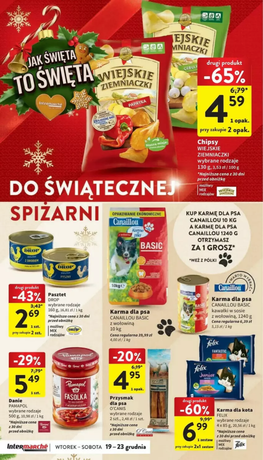 Gazetka promocyjna Intermarche - ważna 19.12 do 23.12.2023 - strona 32 - produkty: Canaillou, Fa, Felix, Kawa, LG, Pasztet, Sos