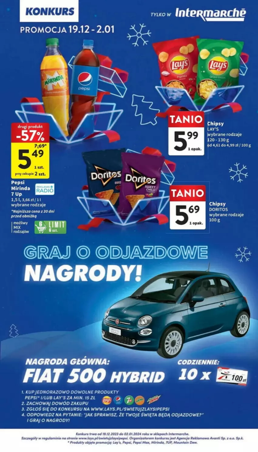 Gazetka promocyjna Intermarche - ważna 19.12 do 23.12.2023 - strona 33 - produkty: Mirinda, Pepsi