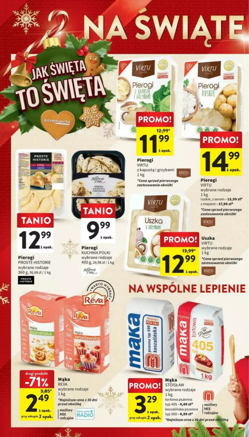 Gazetka promocyjna Intermarche - ważna 19.12 do 23.12.2023 - strona 34 - produkty: Iams, Kapustą, Kosz, Kuchnia, Mąka, Pierogi, Ser, Szal, Virtu