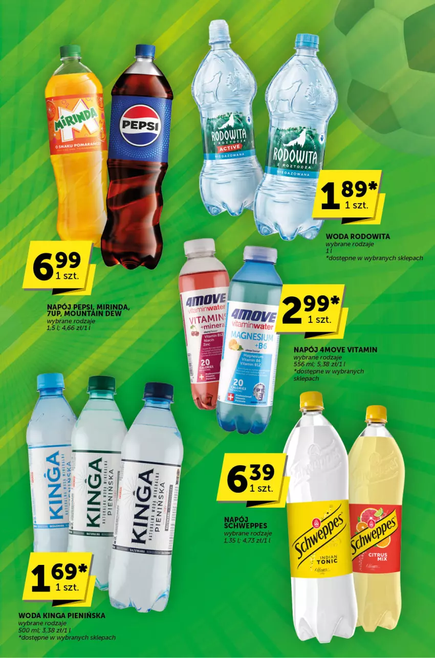 Gazetka promocyjna ABC - ważna 13.06 do 25.06.2024 - strona 28 - produkty: Mirinda, Napój, Pepsi, Schweppes, Woda