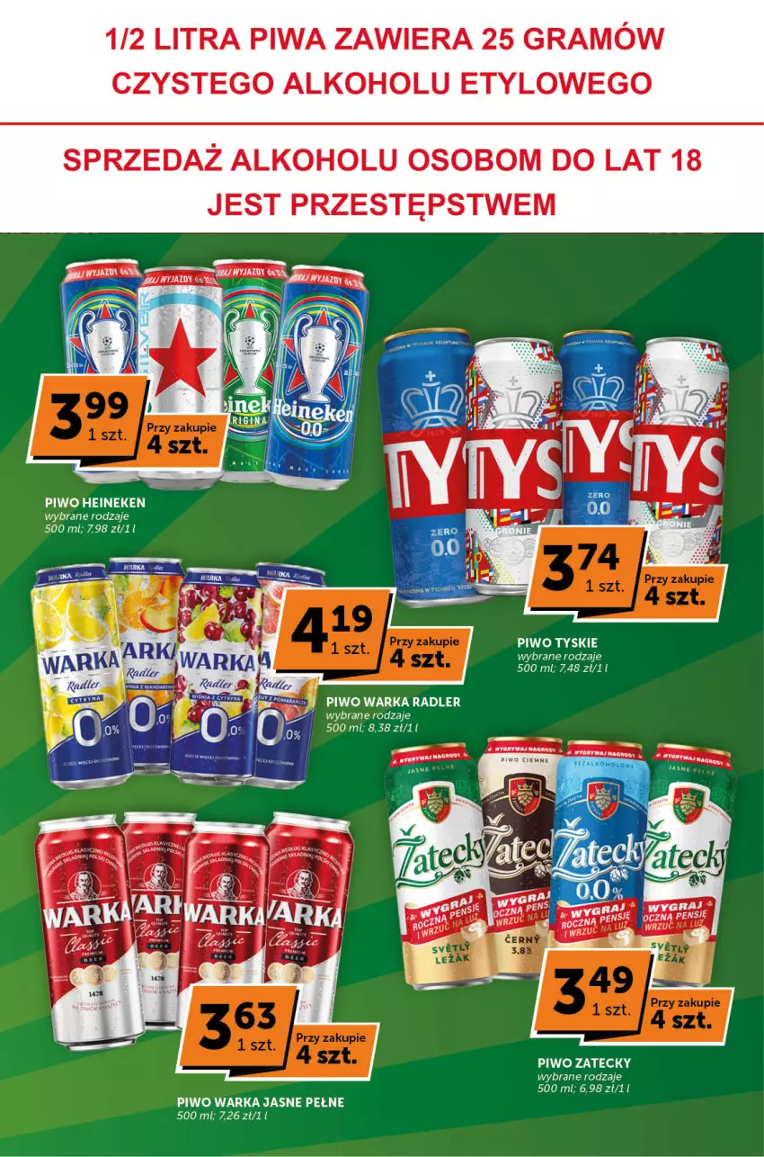 Gazetka promocyjna ABC - ważna 13.06 do 25.06.2024 - strona 30 - produkty: Fa, Gra, Gry, Heineken, Piwa, Piwo, Radler, Tyskie, Warka