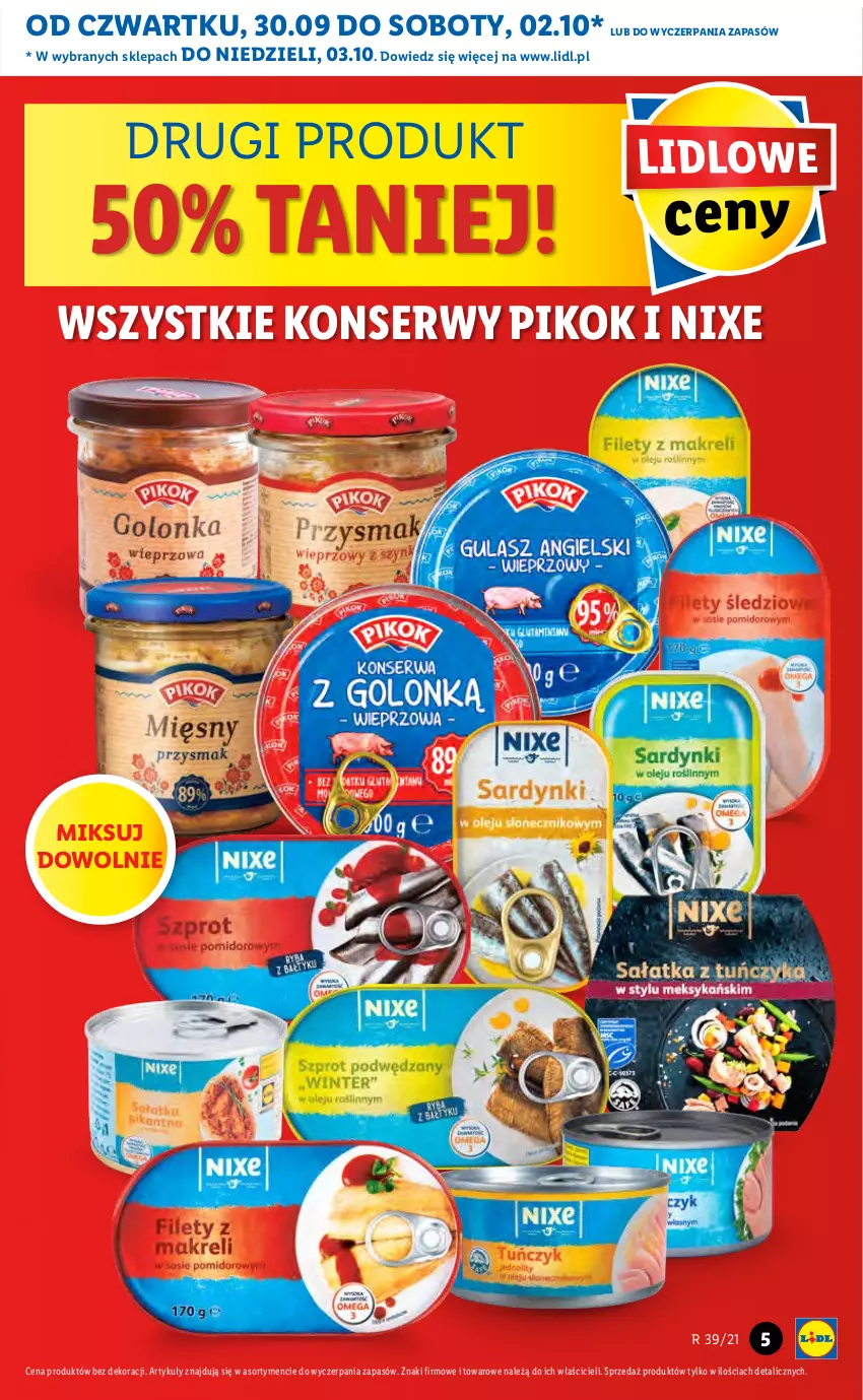 Gazetka promocyjna Lidl - GAZETKA - ważna 30.09 do 03.10.2021 - strona 5 - produkty: PIKOK, Ser