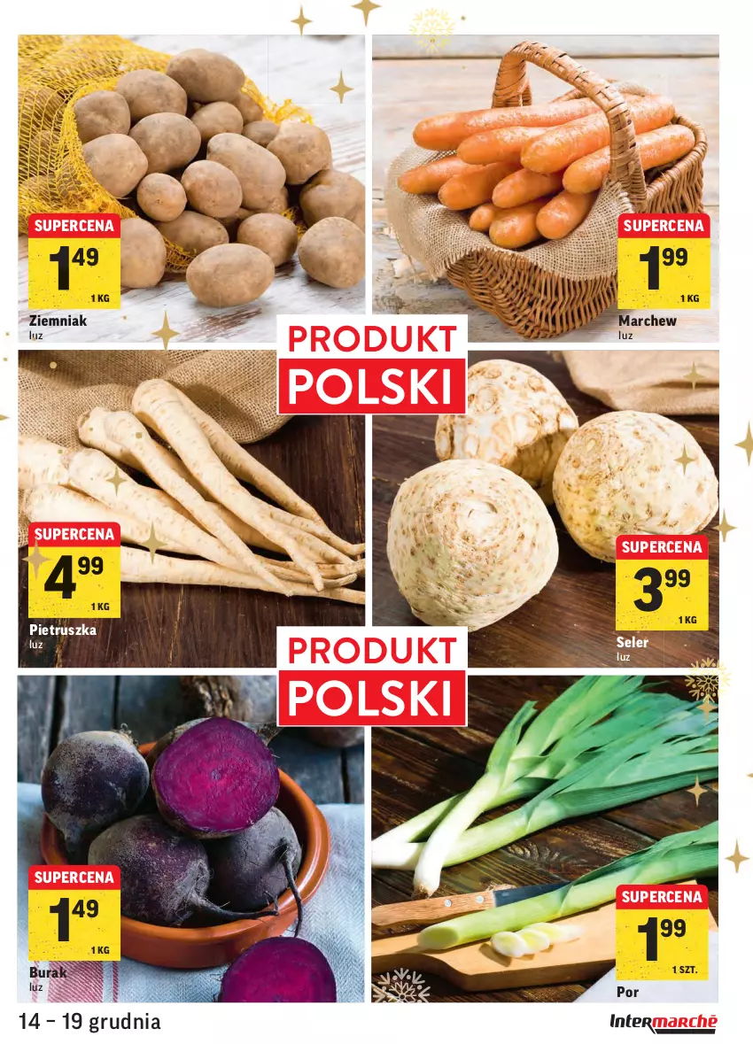 Gazetka promocyjna Intermarche - Gazetka promocyjna - ważna 14.12 do 19.12.2021 - strona 13 - produkty: Pietruszka, Por