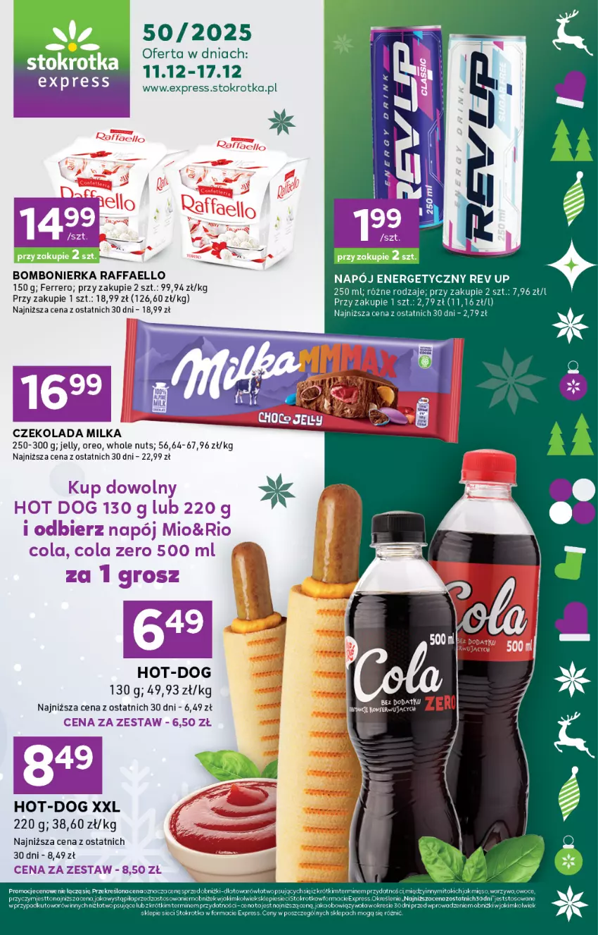 Gazetka promocyjna Stokrotka - Supermarket - ważna 11.12 do 17.12.2025 - strona 1 - produkty: Czekolada, Milka, Napój, Napój energetyczny, Oreo