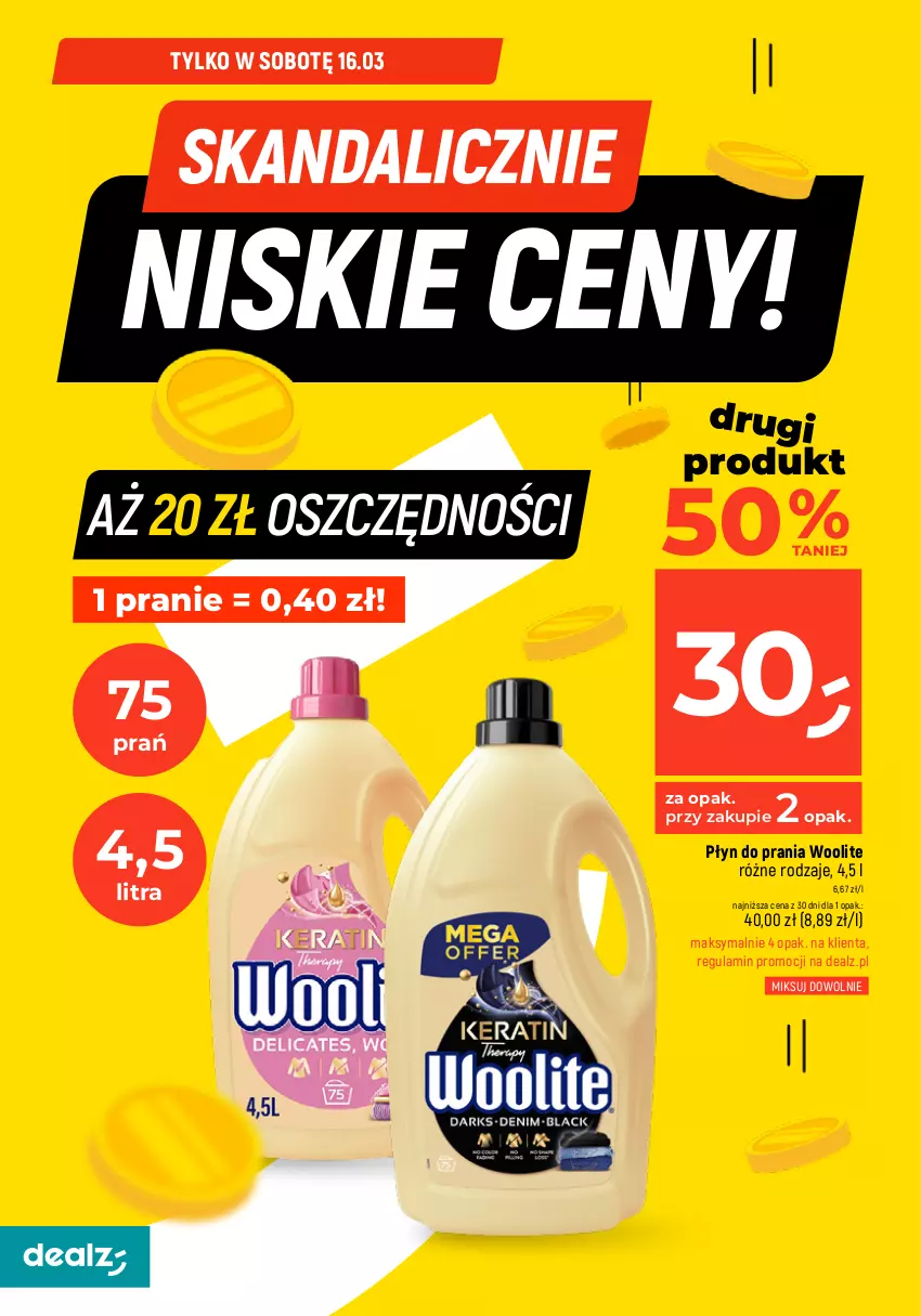 Gazetka promocyjna Dealz - MAKE A DEALZ - ważna 14.03 do 20.03.2024 - strona 6 - produkty: Płyn do prania, Woolite