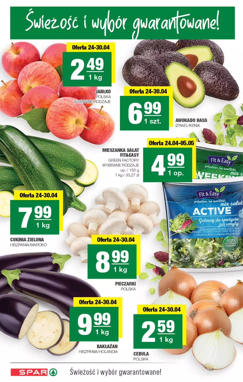 Gazetka promocyjna Spar - Spar - ważna 21.04 do 01.05.2024 - strona 2 - produkty: Cebula, Fa, Mieszanka sałat, Piec, Sałat