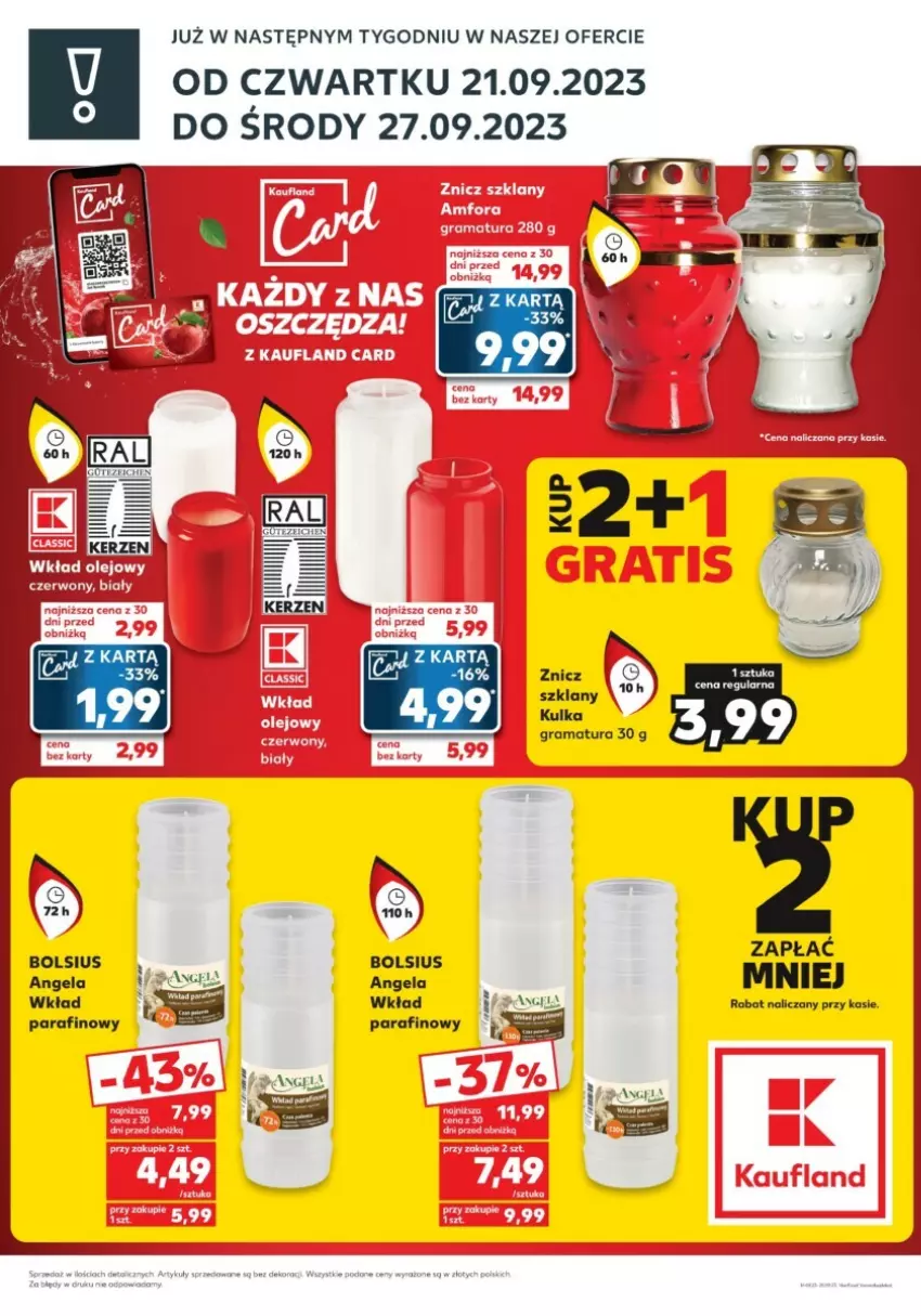 Gazetka promocyjna Kaufland - ważna 21.09 do 27.09.2023 - strona 2 - produkty: Bols, Bolsius, Znicz