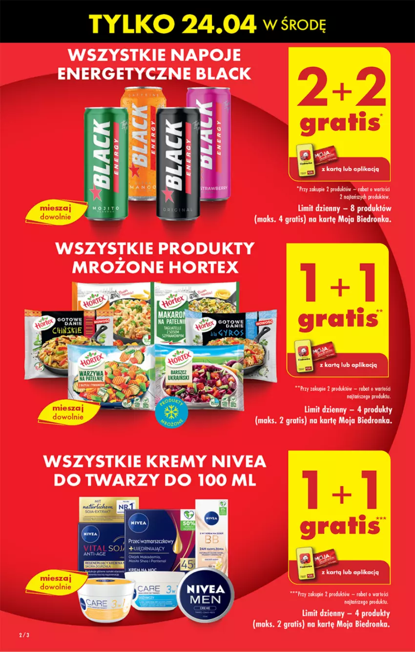 Gazetka promocyjna Biedronka - Od czwartku - ważna 25.04 do 01.05.2024 - strona 4 - produkty: Dron, Gra, Hortex, Lack, Napoje, Nivea, Produkty mrożone