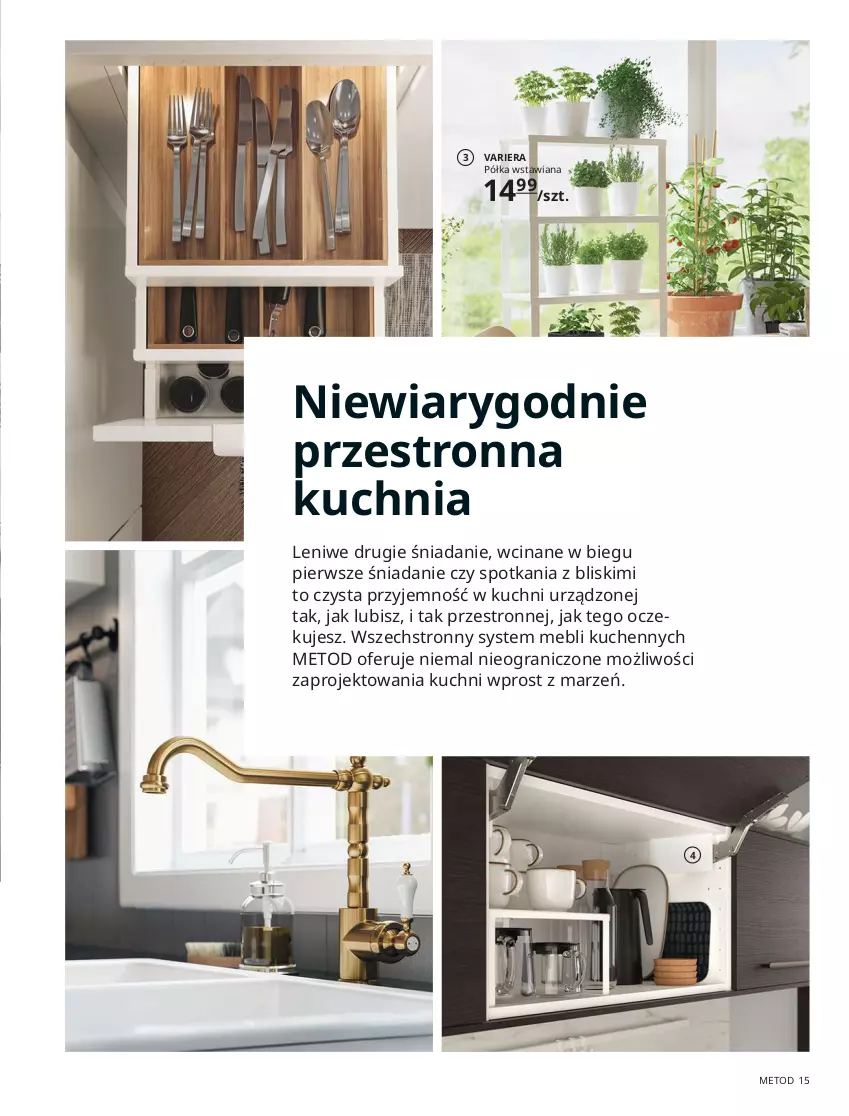 Gazetka promocyjna Ikea - Kuchnie 2021 - ważna 24.08.2020 do 31.07.2021 - strona 15 - produkty: Drzwi, Gra, Kuchnia, Mule, Półka, Półka wstawiana, Rust, Uchwyty