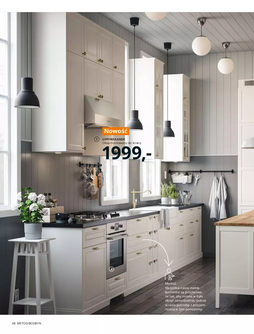 Gazetka promocyjna Ikea - Kuchnie 2021 - ważna 24.08.2020 do 31.07.2021 - strona 48 - produkty: Drzwi, Fa, Kuchnia, Meble, Okap, Piekarnik, Półka, Rust, Szafka, Szafka kuchenna, Tran, Uchwyty, Wino