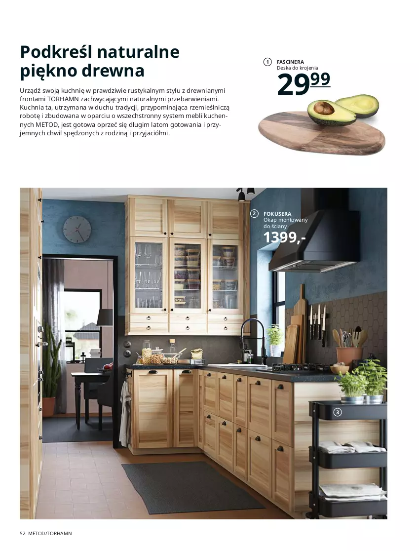 Gazetka promocyjna Ikea - Kuchnie 2021 - ważna 24.08.2020 do 31.07.2021 - strona 52 - produkty: Blat roboczy, Deska do krojenia, Drzwi, Fa, Koc, Kuchenka mikrofalowa, Kuchenki mikrofalowe, Kuchnia, Lakier, Listwa, Mango, Nike, Okap, Robot, Rust, Ser, Sok, Szafka, Uchwyty, Wózek