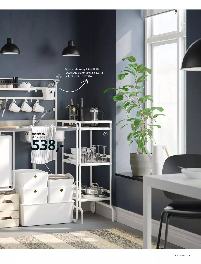 Gazetka promocyjna Ikea - Kuchnie 2021 - ważna 24.08.2020 do 31.07.2021 - strona 61 - produkty: Fa, Haczyk, Kuchnia, Lodówka, Minikuchnia, Płyta, Płyta indukcyjna, Pojemnik, Przenośna płyta, Ser, Stojak, Stolik, Stolik nocny, Wózek