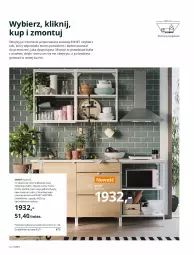 Gazetka promocyjna Ikea - Kuchnie 2021 - Gazetka - ważna od 31.07 do 31.07.2021 - strona 12 - produkty: Zlew, Kuchnia, Półka wstawiana, Uchwyty, Szafka, Półka, Syfon, Drzwi, Bułka