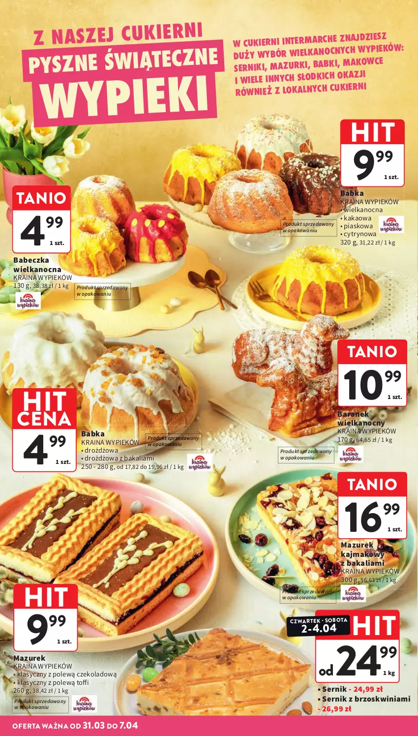 Gazetka promocyjna Intermarche - Gazetka Intermarche - ważna 31.03 do 07.04.2026 - strona 10 - produkty: Babka, Kakao, Ser