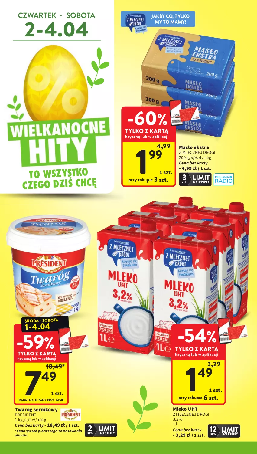 Gazetka promocyjna Intermarche - Gazetka Intermarche - ważna 31.03 do 07.04.2026 - strona 2 - produkty: Masło, Mleko, Ser, Twaróg