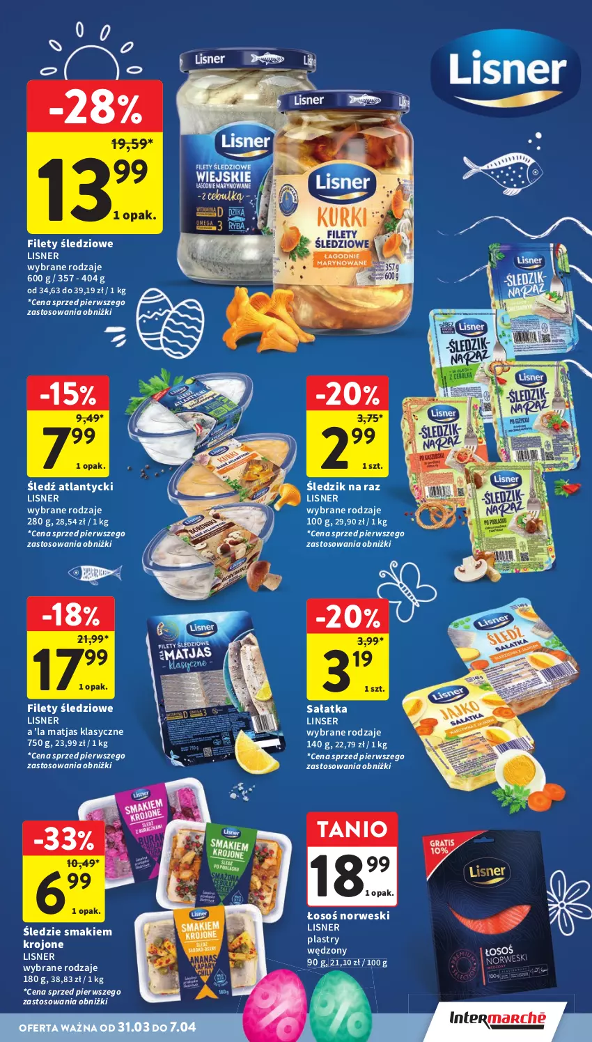 Gazetka promocyjna Intermarche - Gazetka Intermarche - ważna 31.03 do 07.04.2026 - strona 31 - produkty: Lisner, Matjas, Sałat, Sałatka, Ser