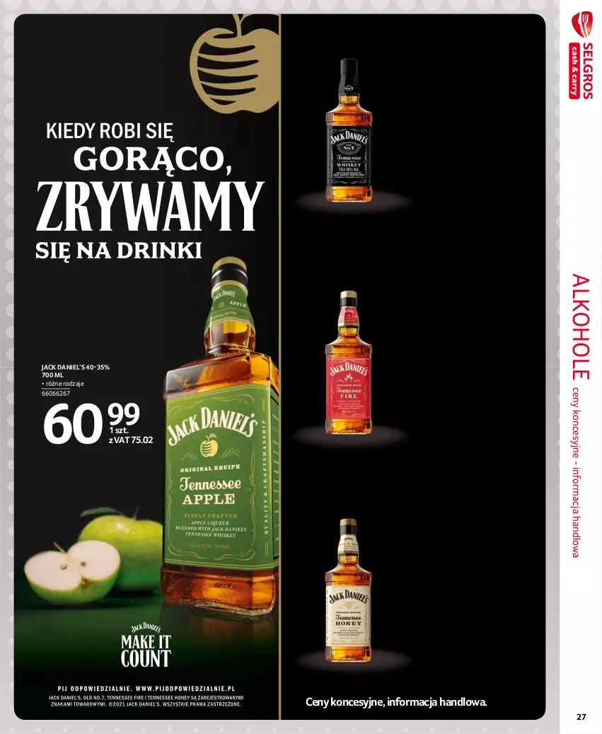 Gazetka promocyjna Selgros - Extra Oferta - ważna 01.08 do 31.08.2021 - strona 27 - produkty: Alkohole