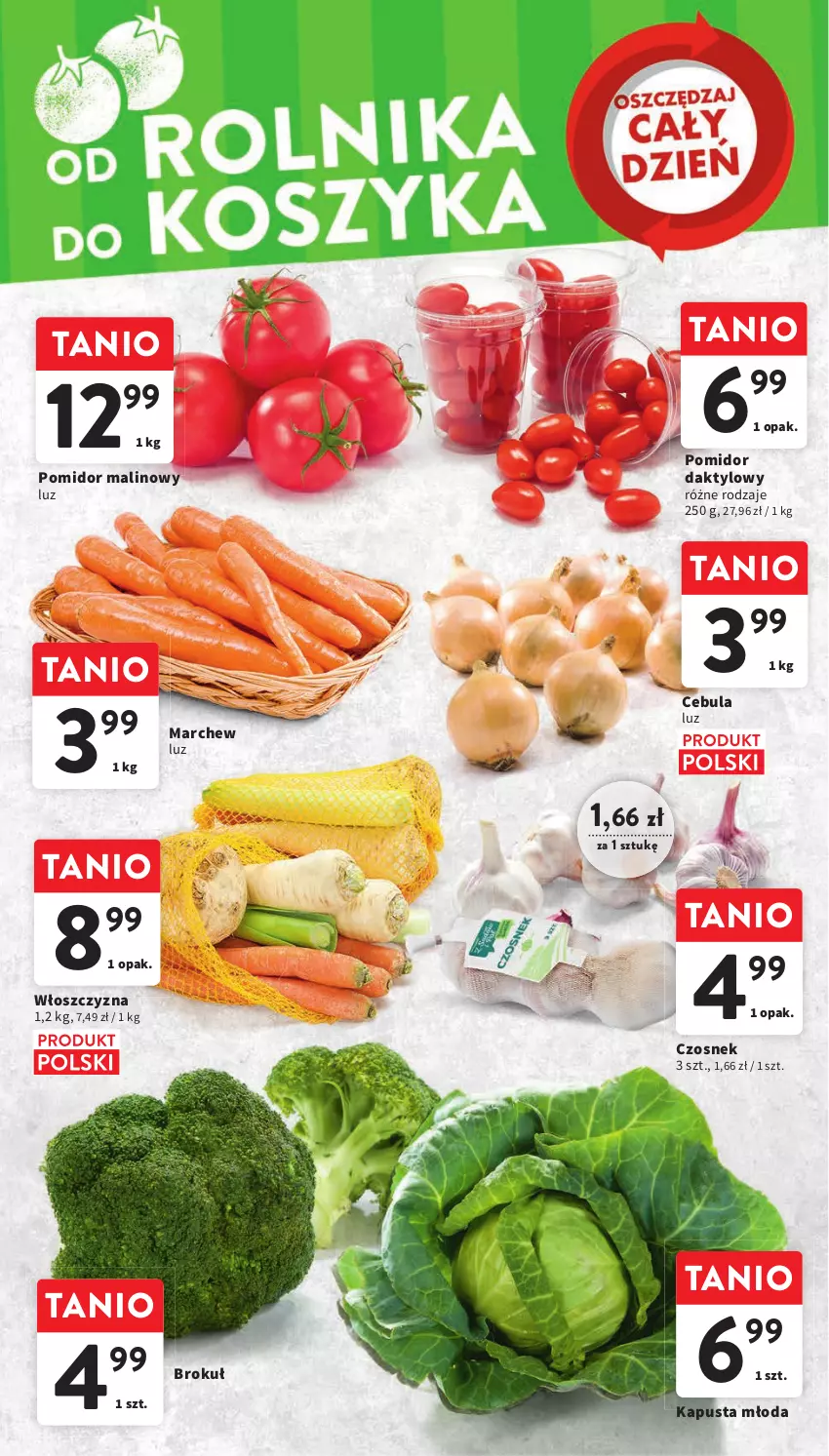 Gazetka promocyjna Intermarche - Gazetka Intermarche - ważna 22.02 do 28.02.2024 - strona 12 - produkty: Cebula, Czosnek, Pomidor malinowy