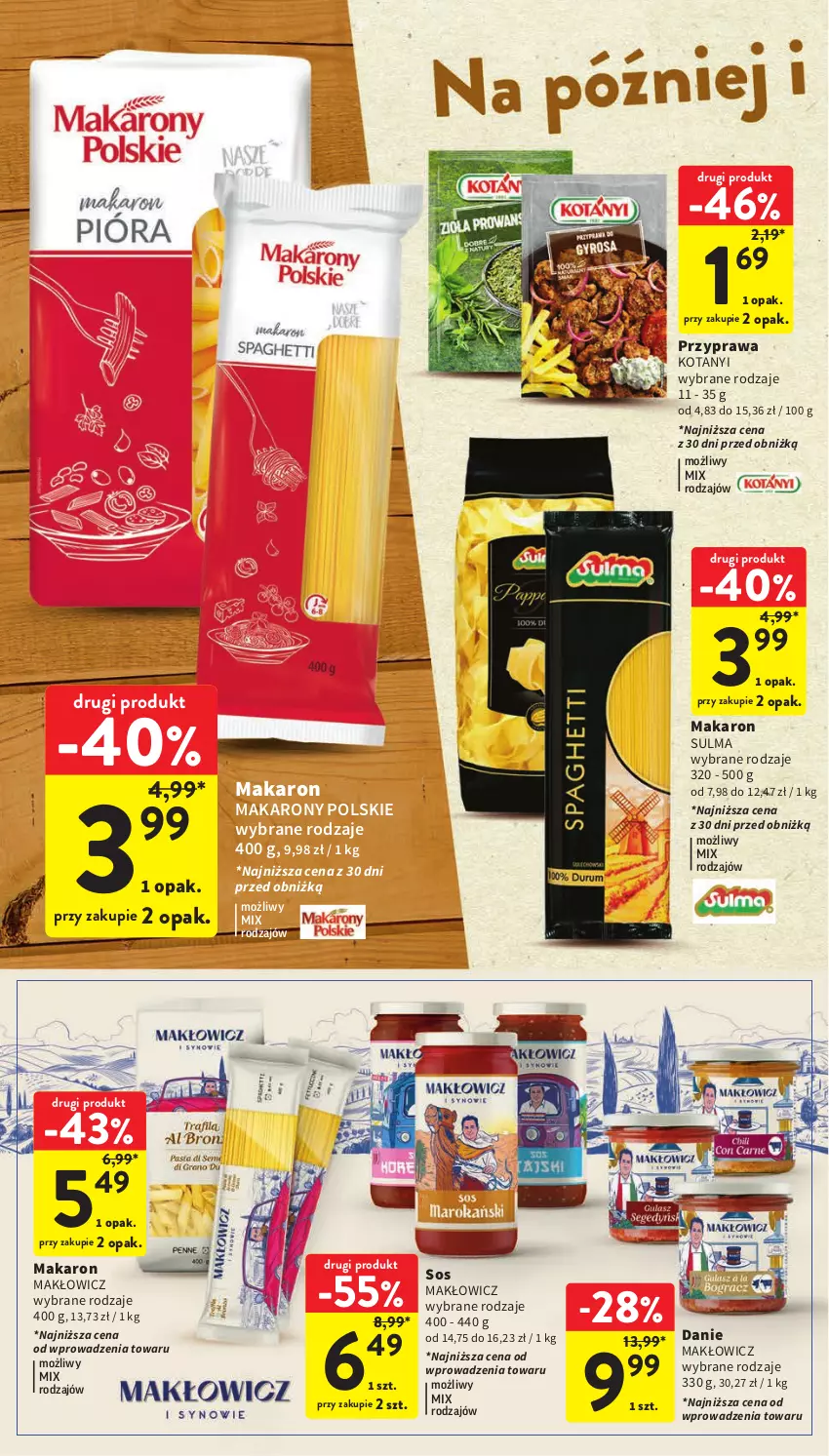 Gazetka promocyjna Intermarche - Gazetka Intermarche - ważna 22.02 do 28.02.2024 - strona 32 - produkty: Makaron, Sos