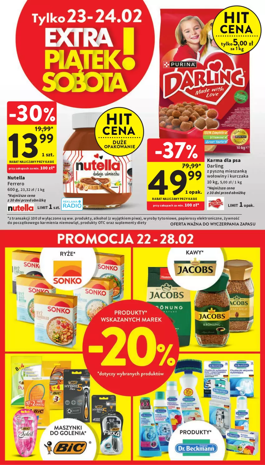 Gazetka promocyjna Intermarche - Gazetka Intermarche - ważna 22.02 do 28.02.2024 - strona 5 - produkty: Ferrero, Karmi, Kurczak, Nutella, Papier, Piwa, Tran