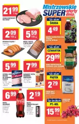 Gazetka promocyjna Spar - Spar-Mini - Gazetka - ważna od 22.01 do 22.01.2025 - strona 3 - produkty: Krakus, Gra, Coca-Cola, Lack, Szynka, Tarczyński, Schab wieprzowy, Boczek, Kabanos, Kiełbasa, Kiełbasa śląska